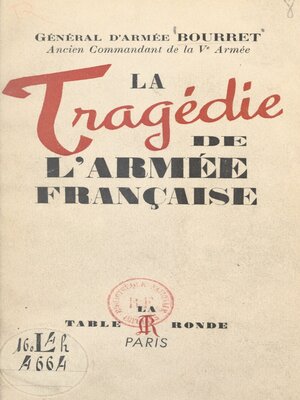 cover image of La tragédie de l'armée française